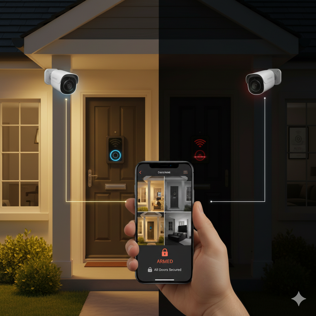 camaras alarma videoportero control remoto seguridad hogar
