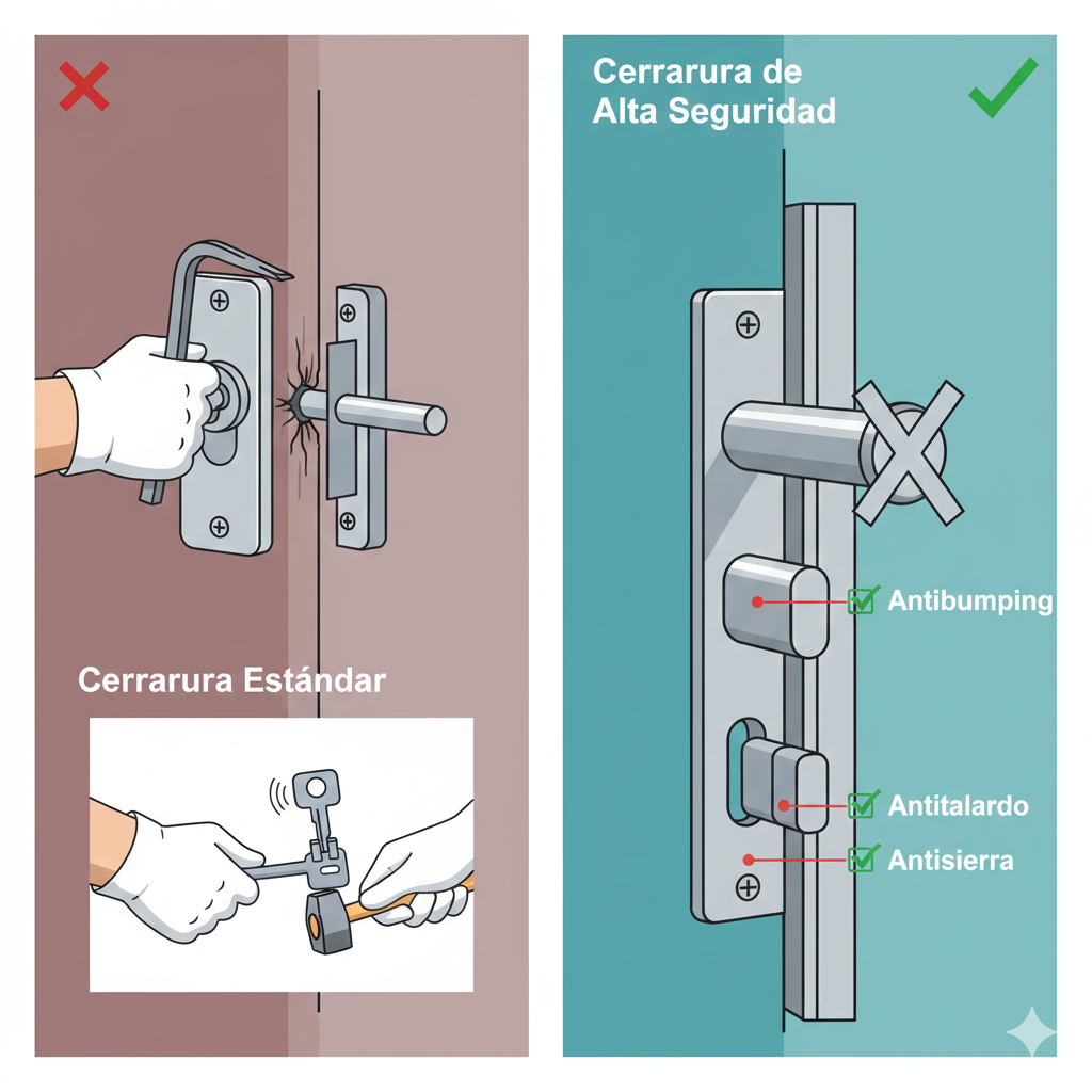 cerrojos de seguridad puerta antibumping alta seguridad