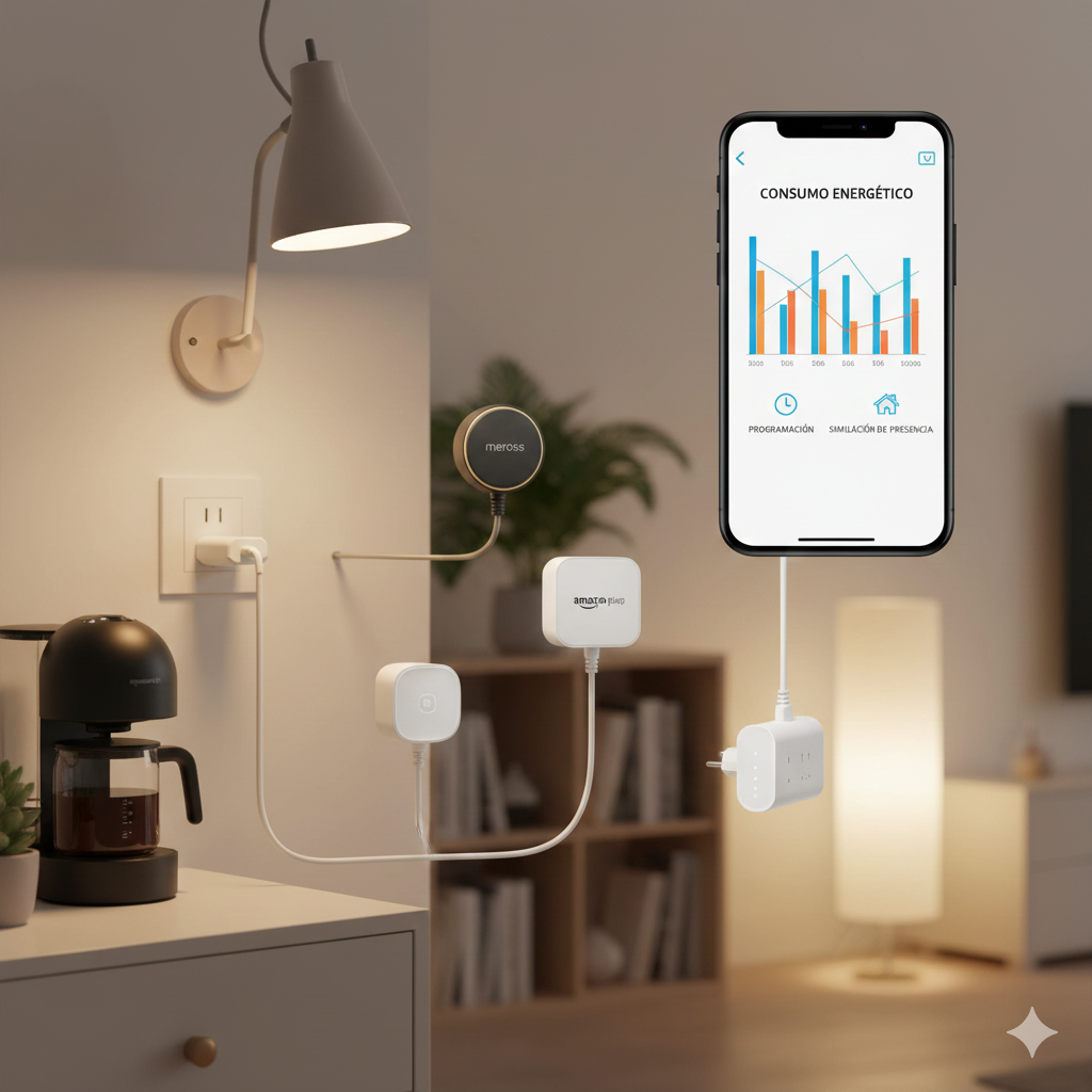 enchufes inteligentes seguridad simular presencia wifi smart