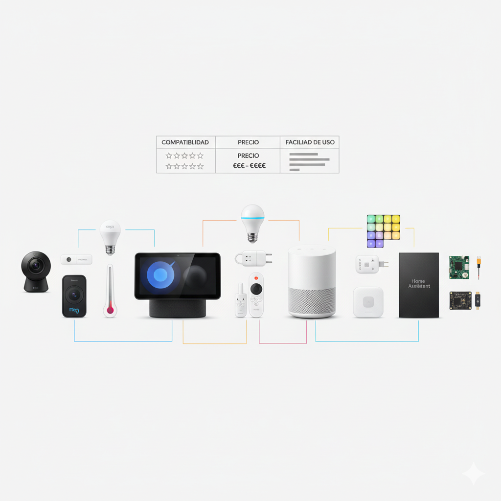 mejor sistema domotico comparativa google alexa homekit smartthings