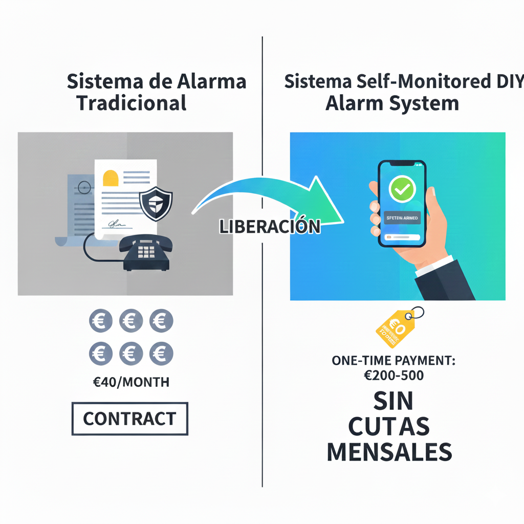 sistema de alarma sin cuotas hogar autogestionada
